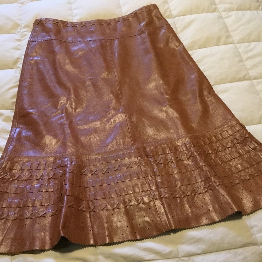 Leather skirt